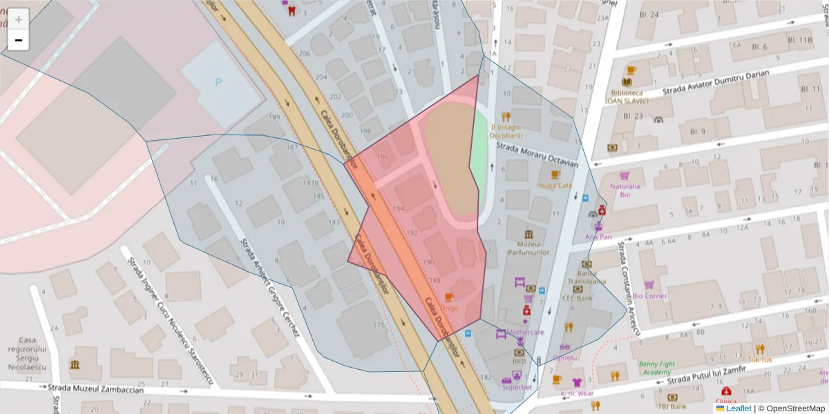 Hartă a codului poștal  și a codurilor poștale învecinate