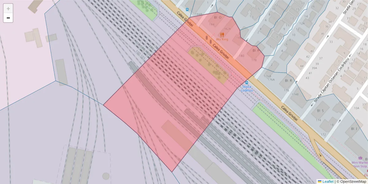 Hartă a codului poștal  și a codurilor poștale învecinate