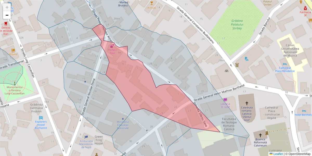 Hartă a codului poștal  și a codurilor poștale învecinate