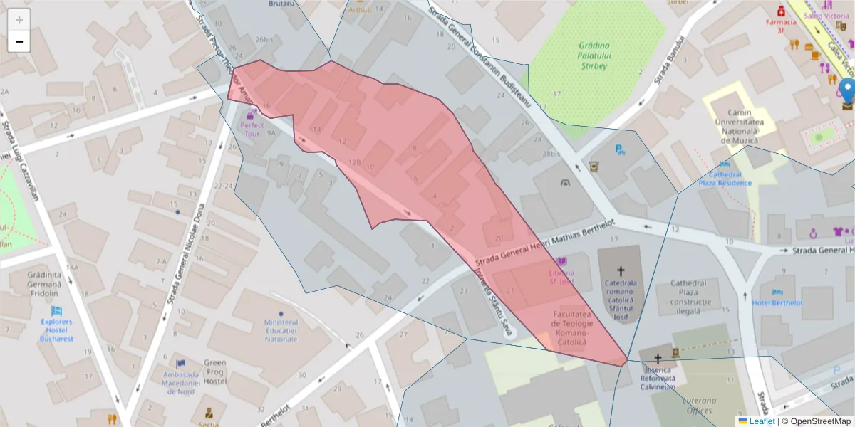 Hartă a codului poștal  și a codurilor poștale învecinate