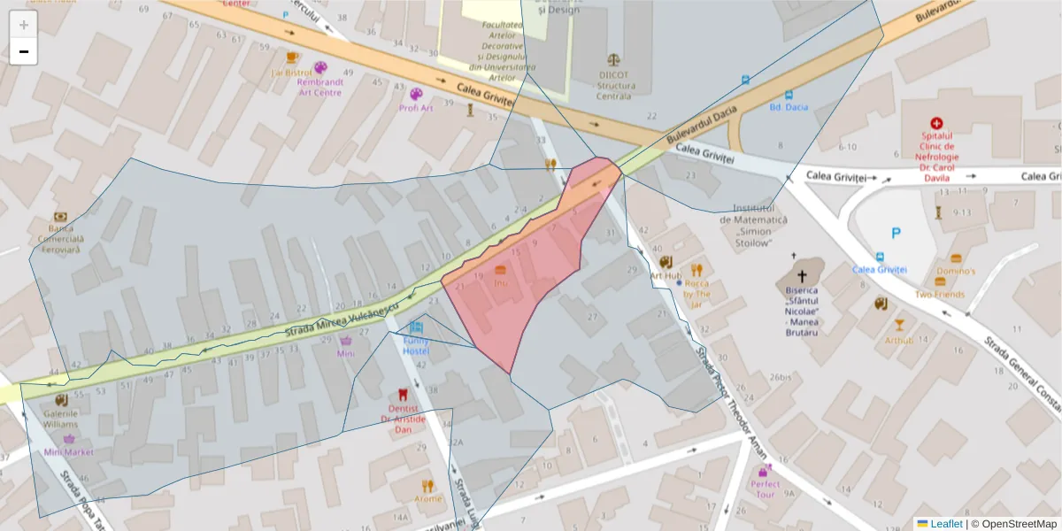 Hartă a codului poștal  și a codurilor poștale învecinate