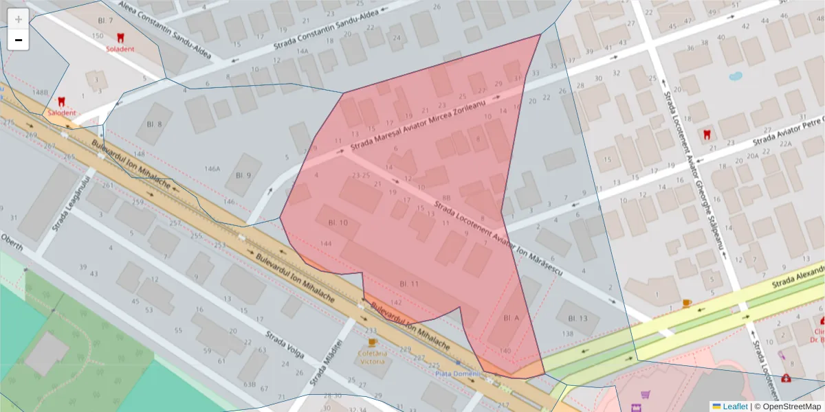 Hartă a codului poștal  și a codurilor poștale învecinate