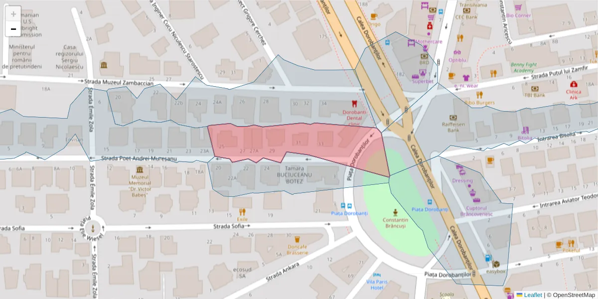 Hartă a codului poștal  și a codurilor poștale învecinate