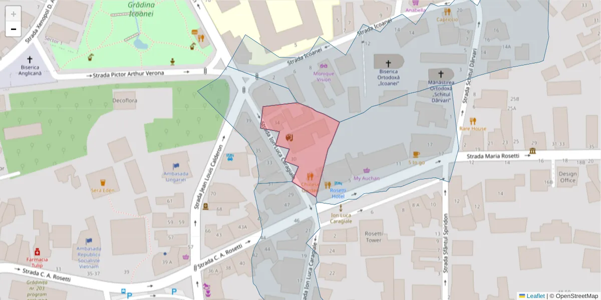 Hartă a codului poștal  și a codurilor poștale învecinate