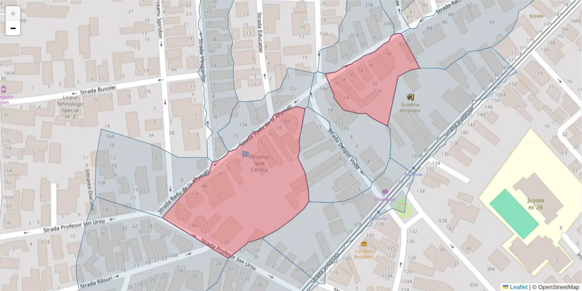 Hartă a codului poștal  și a codurilor poștale învecinate