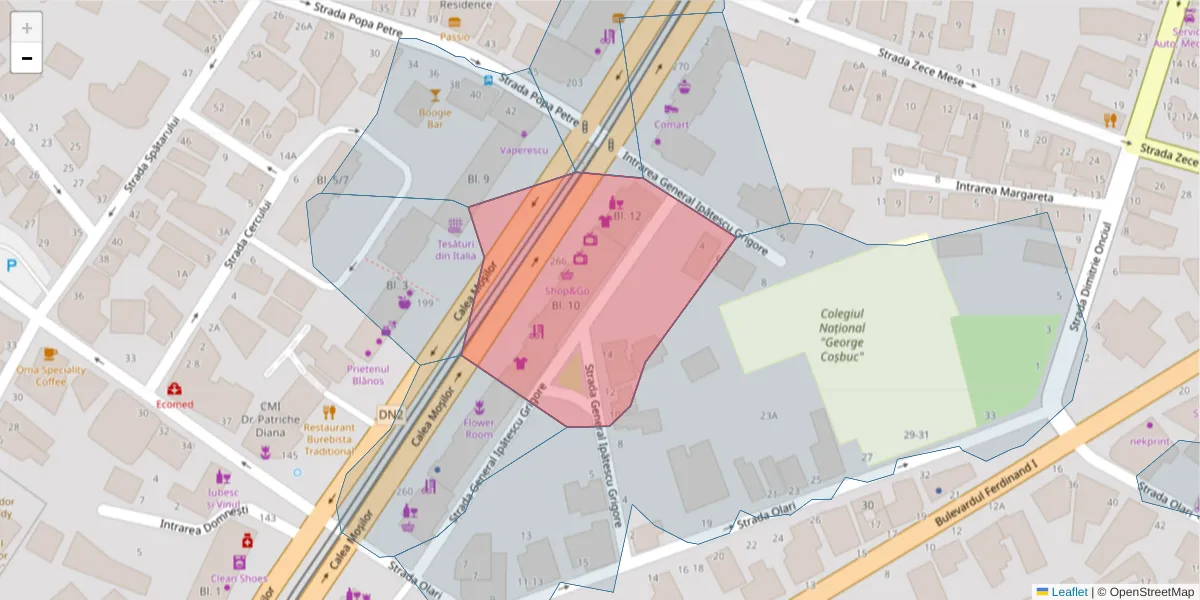 Hartă a codului poștal  și a codurilor poștale învecinate