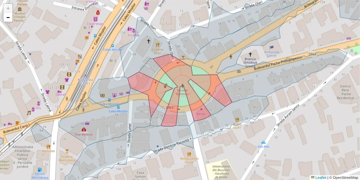 Hartă a codului poștal  și a codurilor poștale învecinate