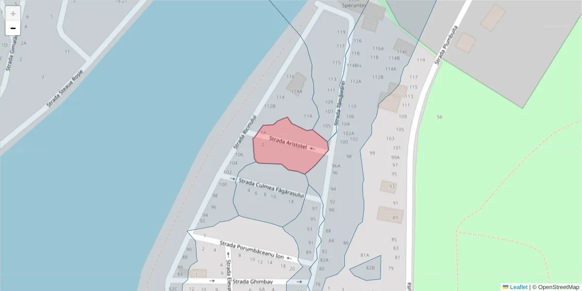 Hartă a codului poștal  și a codurilor poștale învecinate