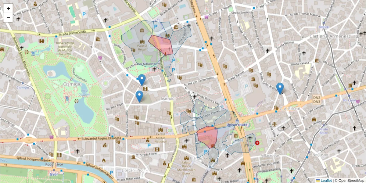 Hartă a codului poștal  și a codurilor poștale învecinate