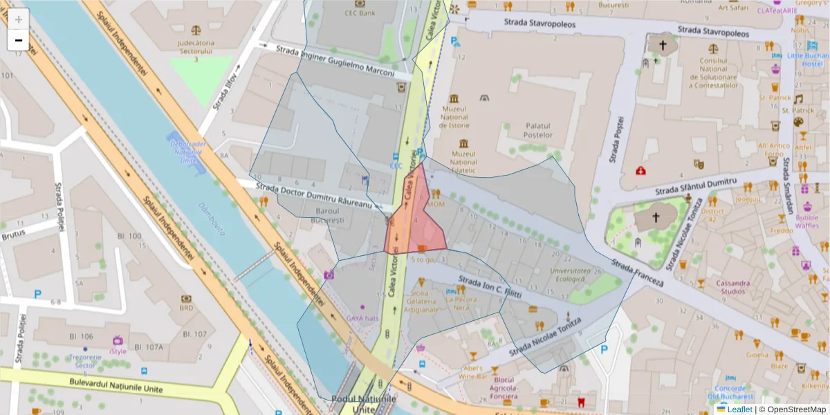 Hartă a codului poștal  și a codurilor poștale învecinate