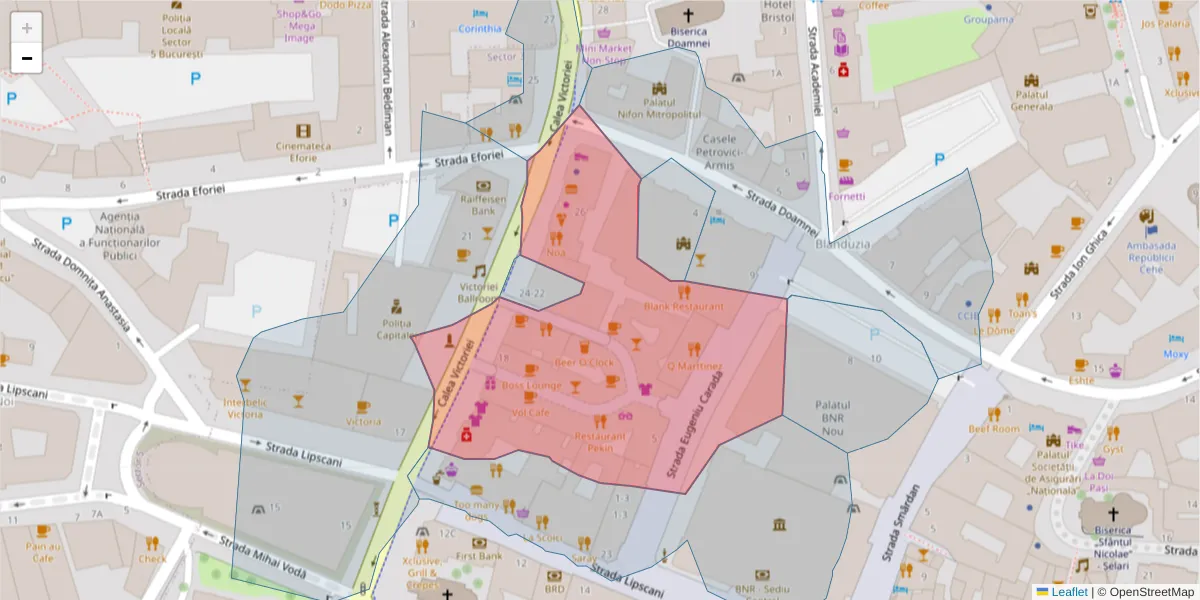 Hartă a codului poștal  și a codurilor poștale învecinate