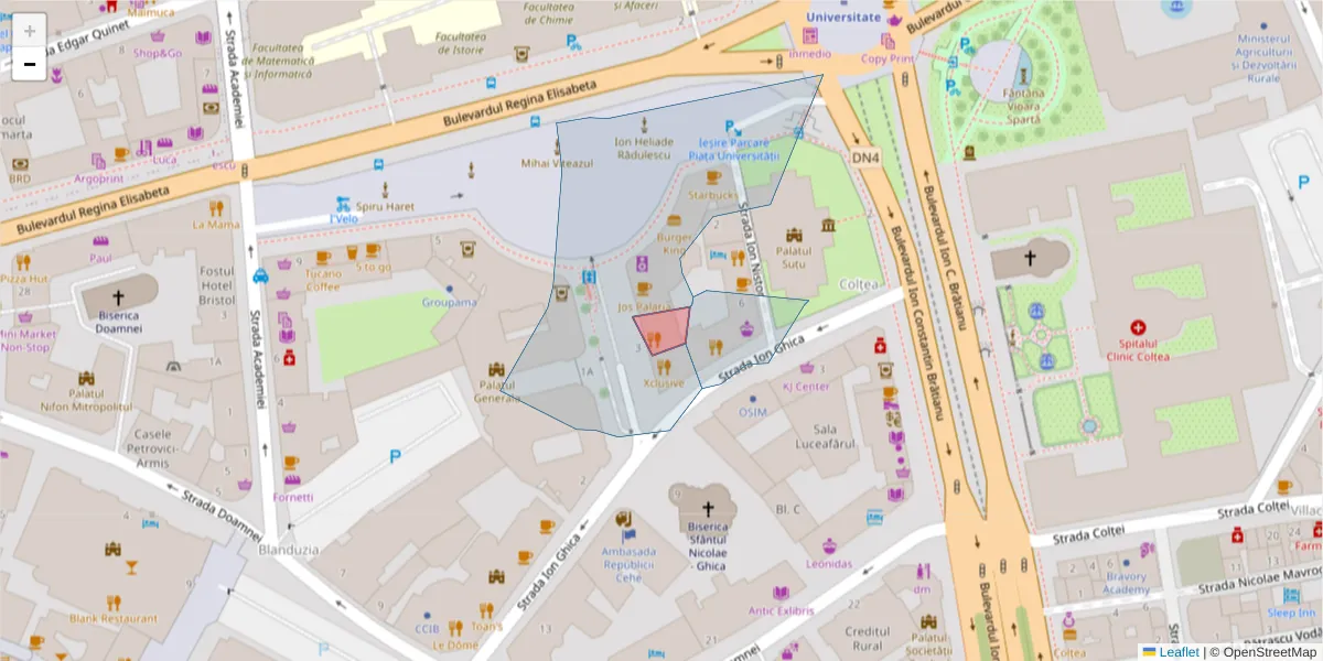 Hartă a codului poștal  și a codurilor poștale învecinate