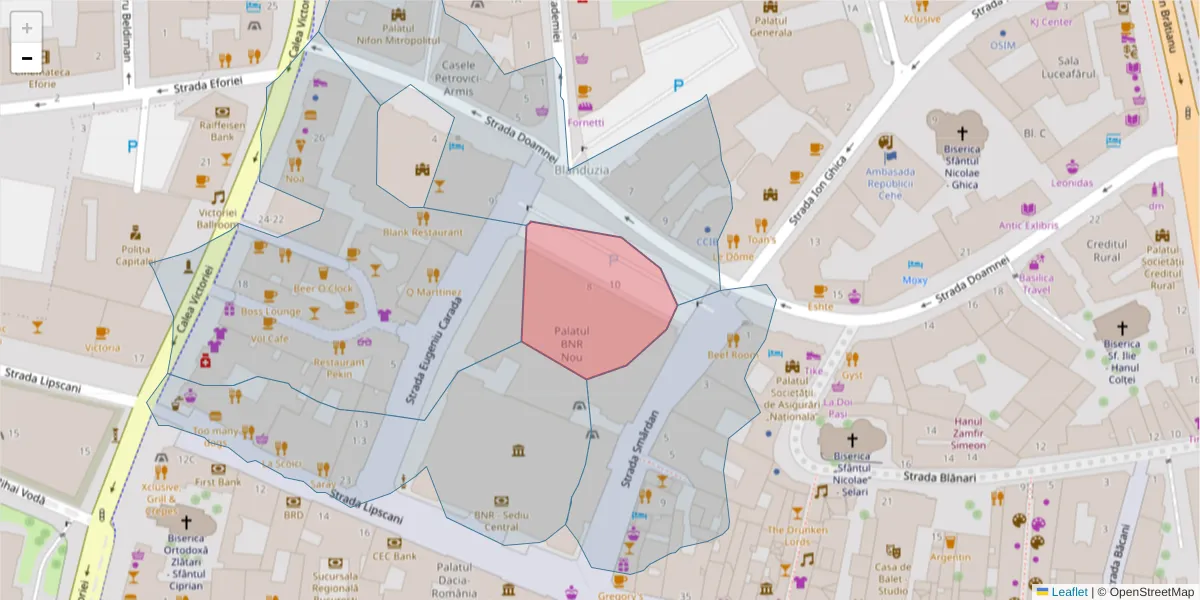 Hartă a codului poștal  și a codurilor poștale învecinate