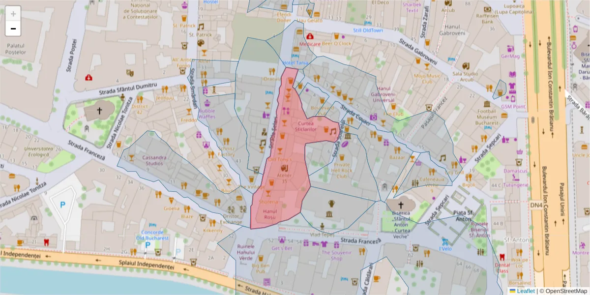 Hartă a codului poștal  și a codurilor poștale învecinate