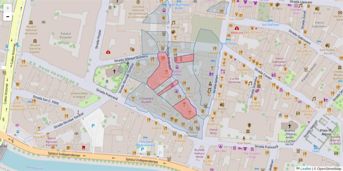 Hartă a codului poștal  și a codurilor poștale învecinate