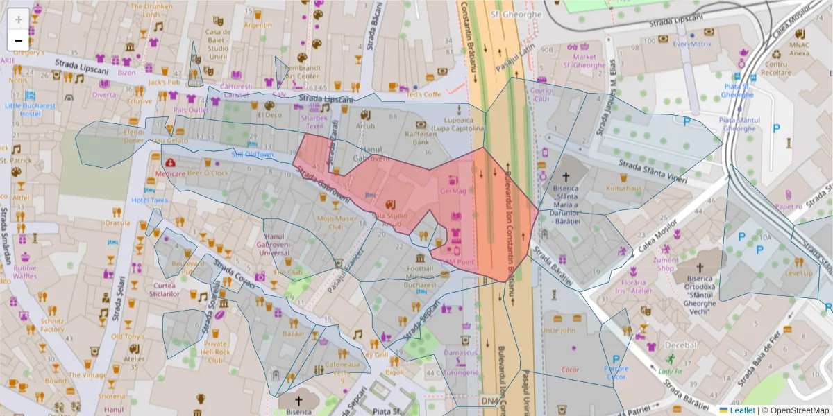 Hartă a codului poștal  și a codurilor poștale învecinate