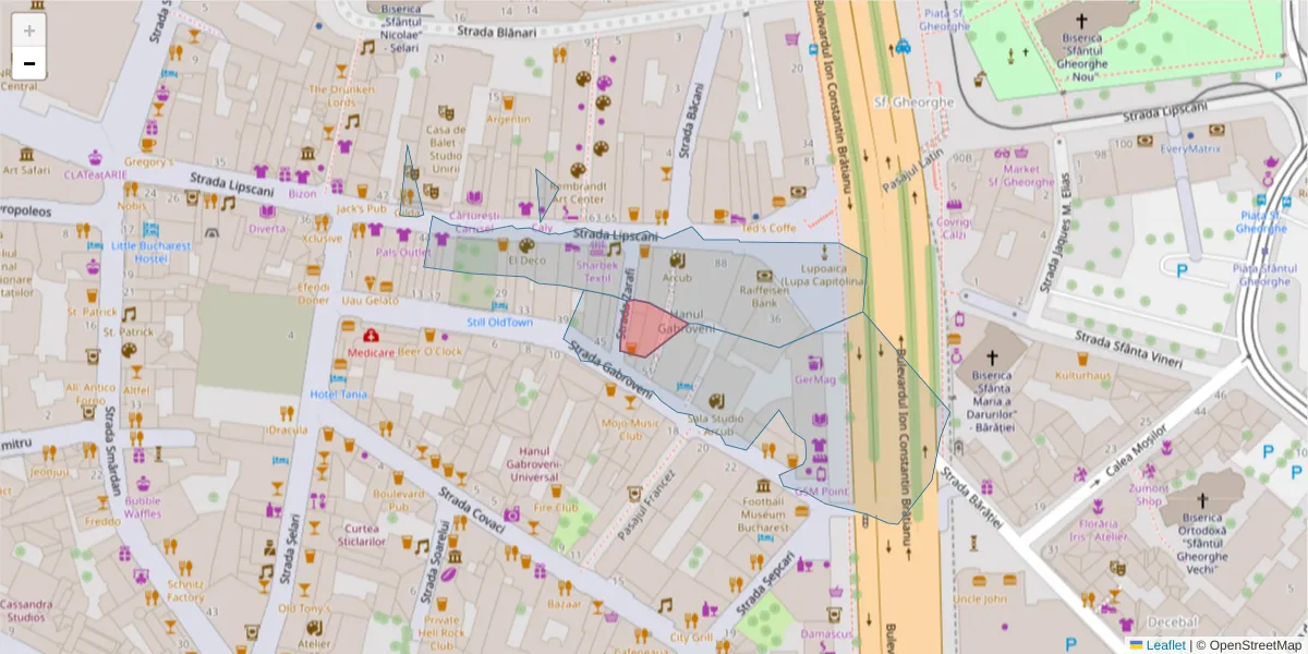 Hartă a codului poștal  și a codurilor poștale învecinate