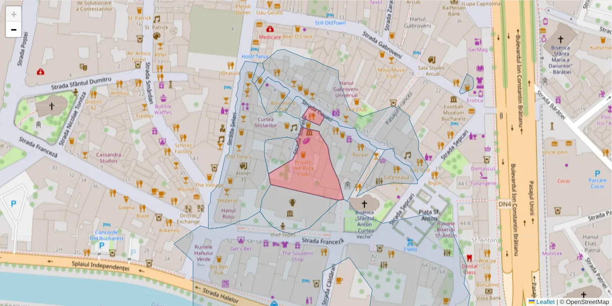 Hartă a codului poștal  și a codurilor poștale învecinate