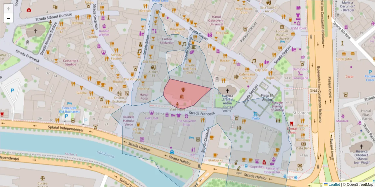 Hartă a codului poștal  și a codurilor poștale învecinate