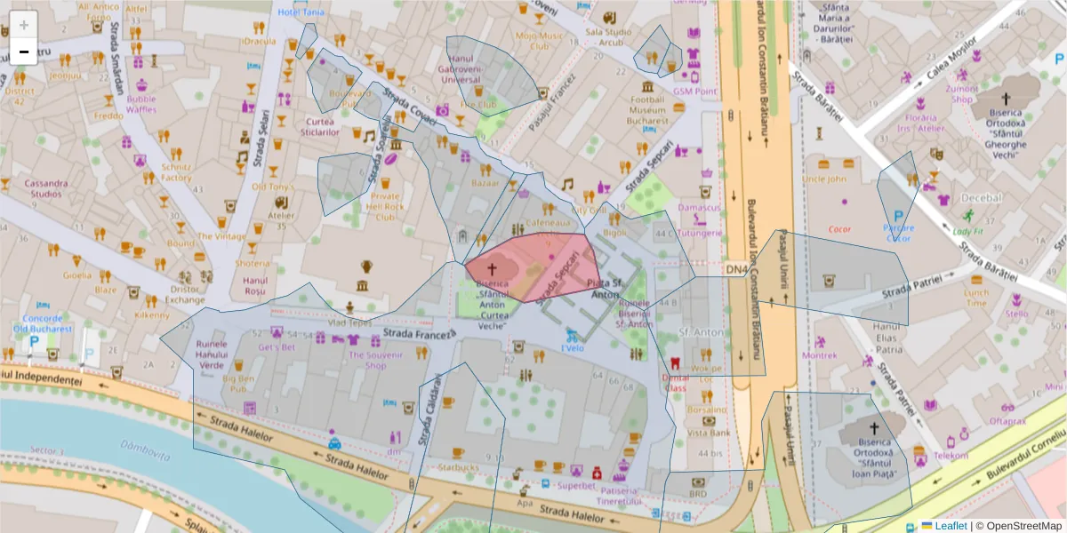 Hartă a codului poștal  și a codurilor poștale învecinate