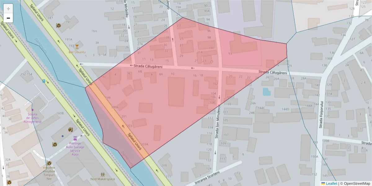 Hartă a codului poștal  și a codurilor poștale învecinate