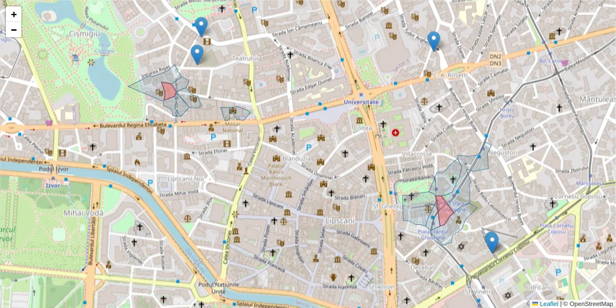 Hartă a codului poștal  și a codurilor poștale învecinate