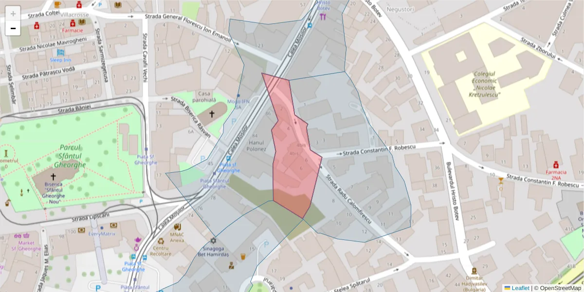 Hartă a codului poștal  și a codurilor poștale învecinate