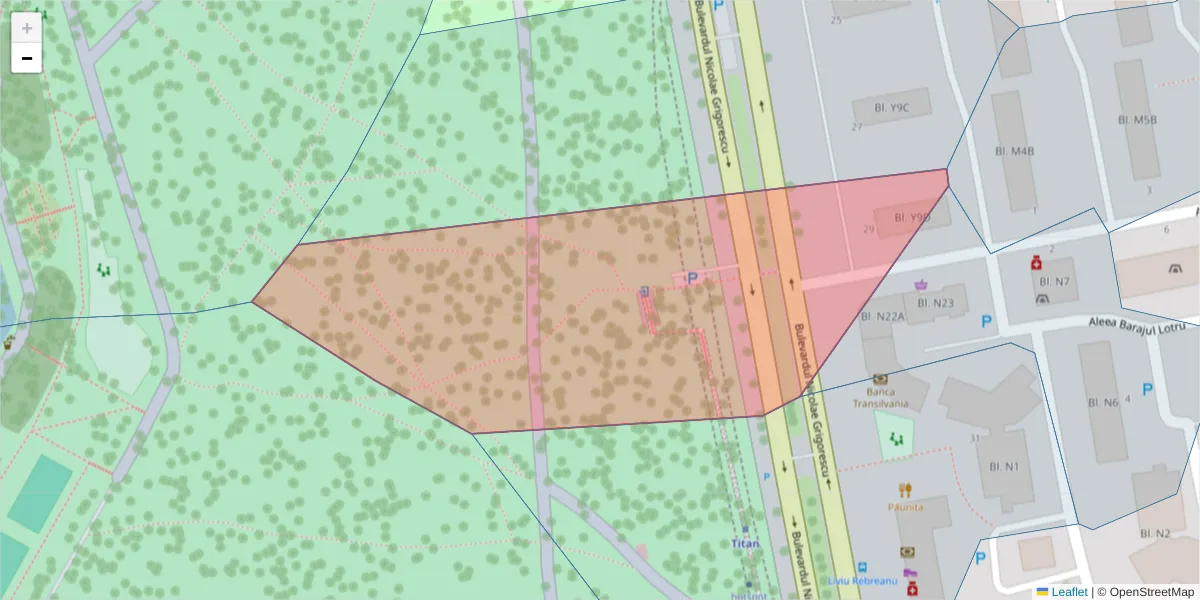 Hartă a codului poștal  și a codurilor poștale învecinate