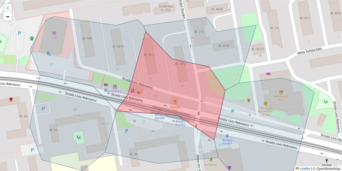 Hartă a codului poștal  și a codurilor poștale învecinate