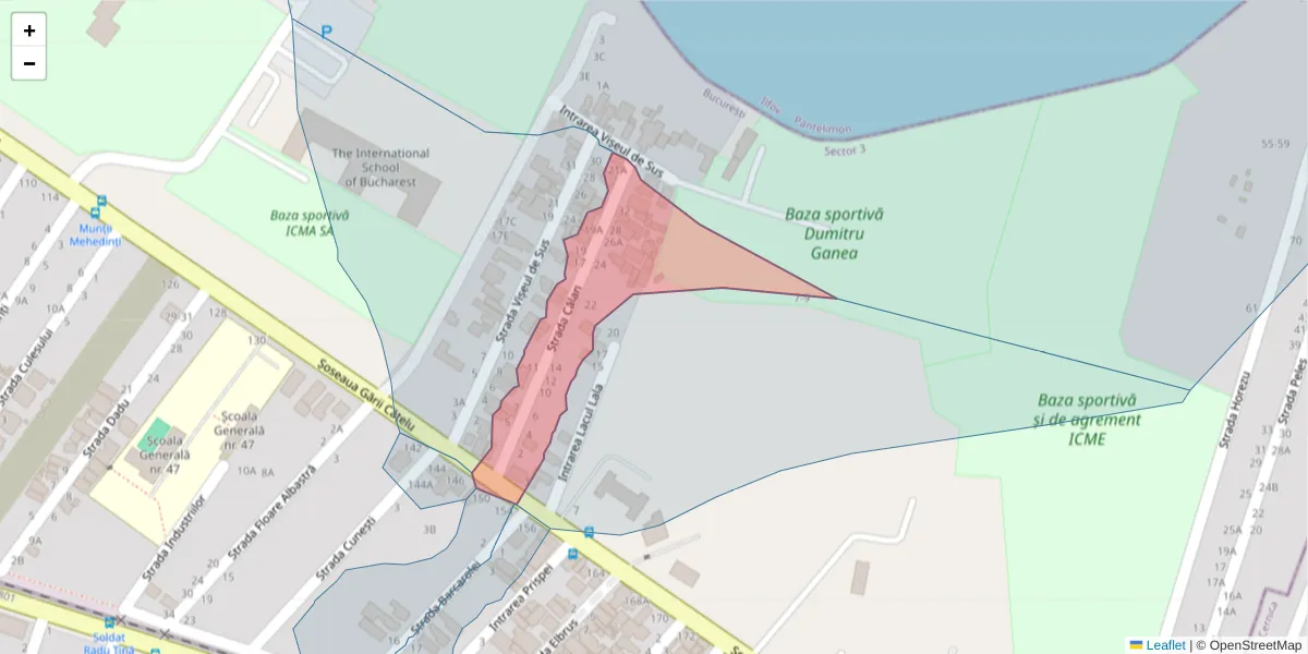 Hartă a codului poștal  și a codurilor poștale învecinate