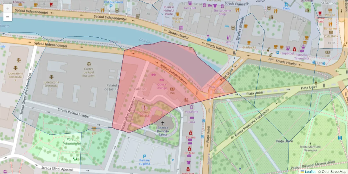 Hartă a codului poștal  și a codurilor poștale învecinate