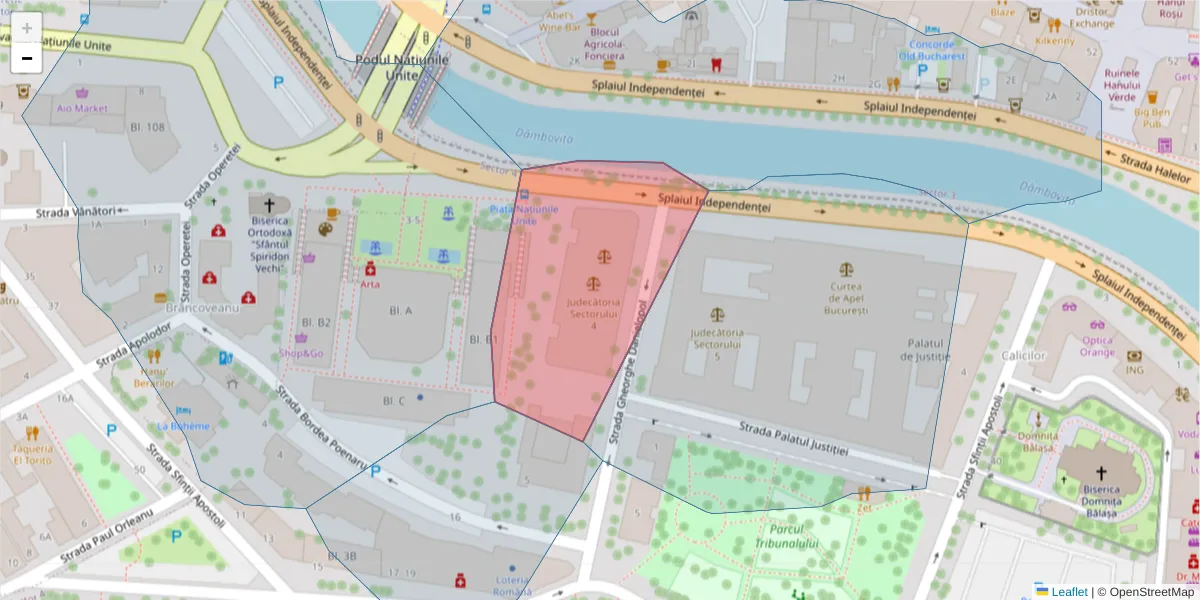 Hartă a codului poștal  și a codurilor poștale învecinate