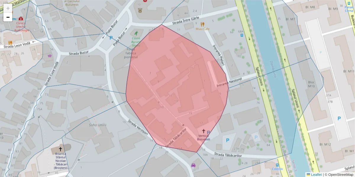 Hartă a codului poștal  și a codurilor poștale învecinate