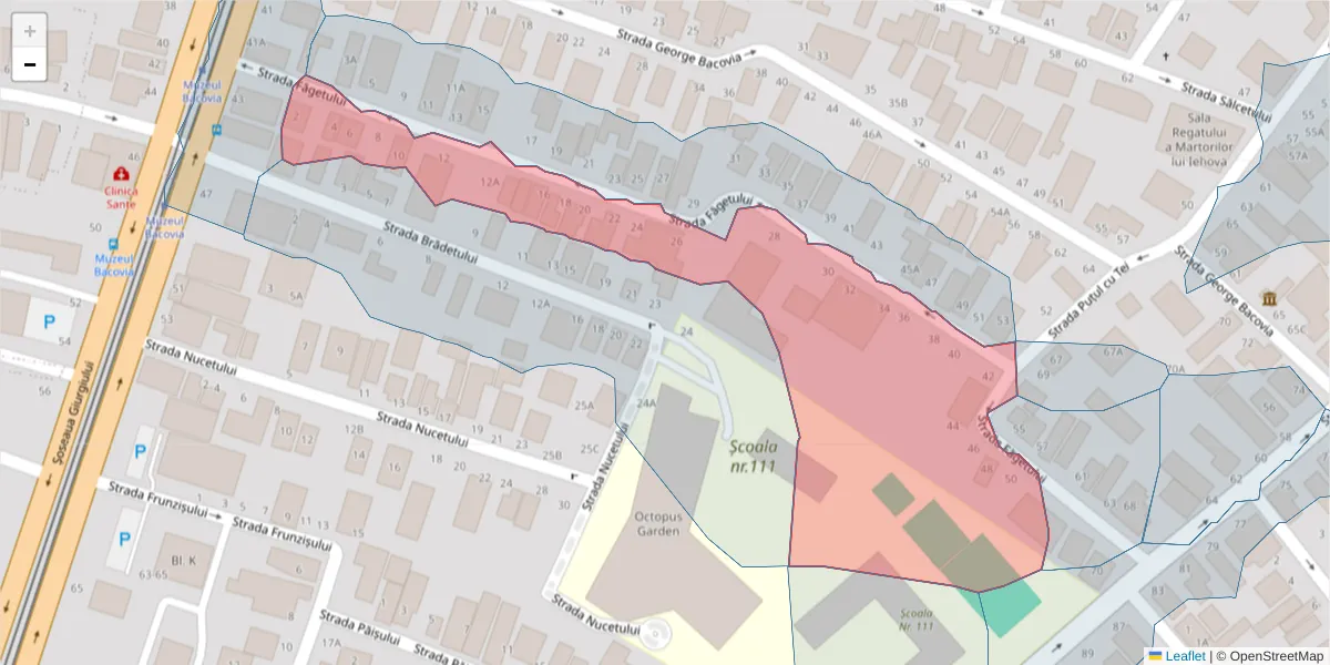 Hartă a codului poștal  și a codurilor poștale învecinate
