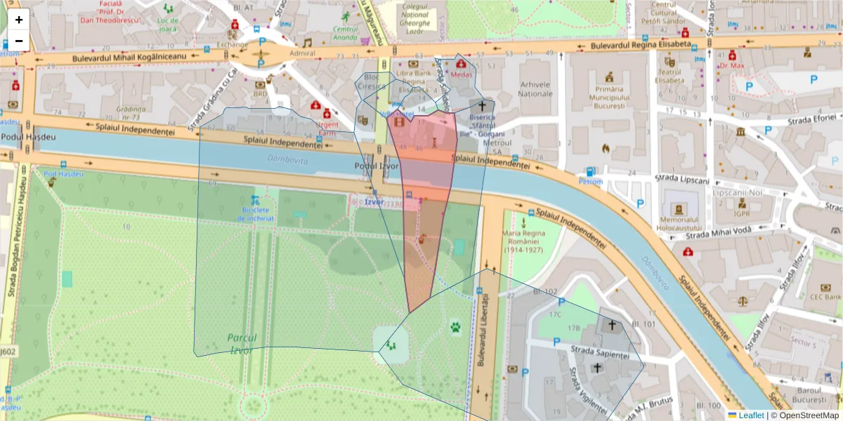 Hartă a codului poștal  și a codurilor poștale învecinate