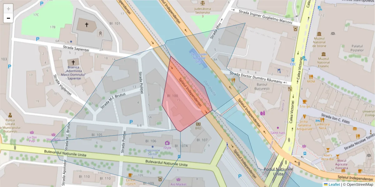 Hartă a codului poștal  și a codurilor poștale învecinate