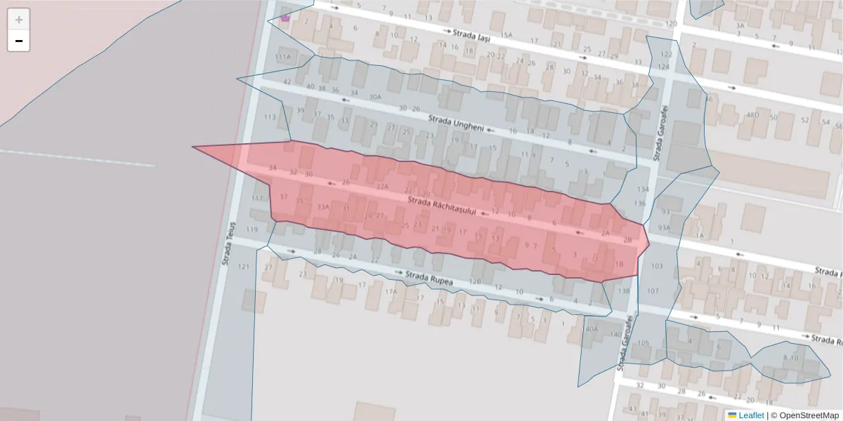 Hartă a codului poștal  și a codurilor poștale învecinate