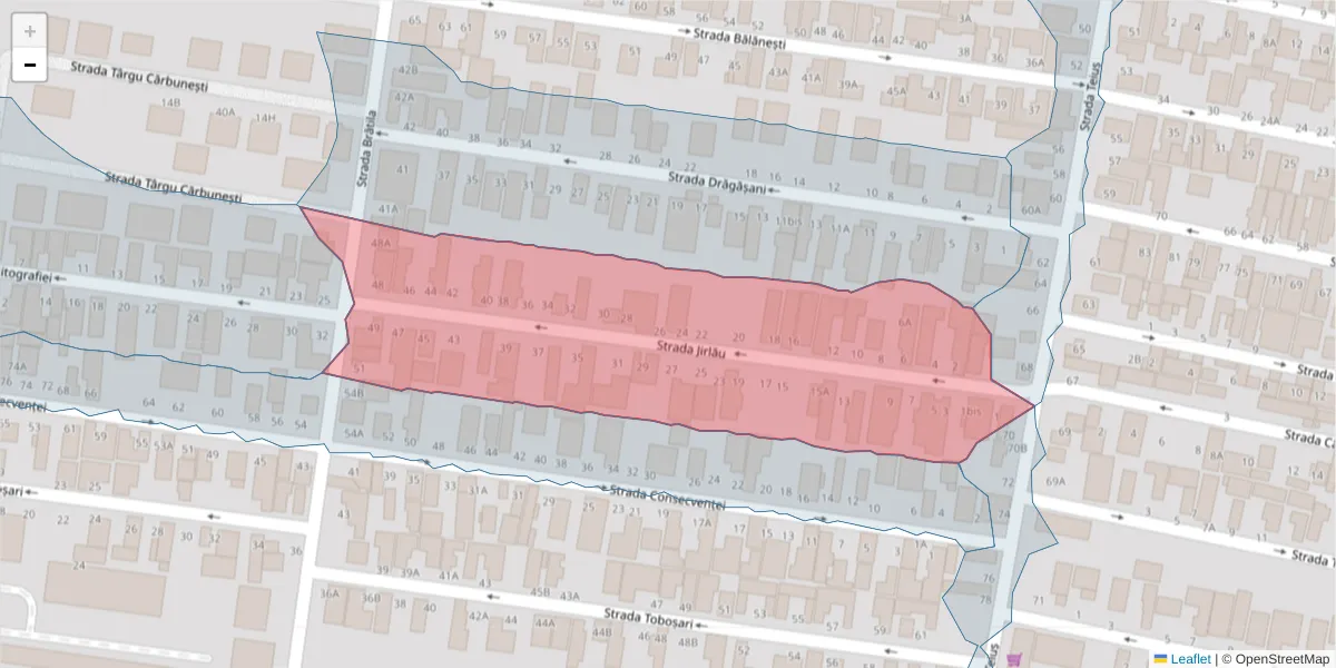 Hartă a codului poștal  și a codurilor poștale învecinate