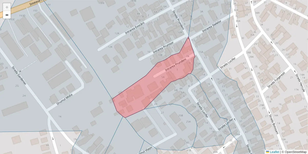 Hartă a codului poștal  și a codurilor poștale învecinate
