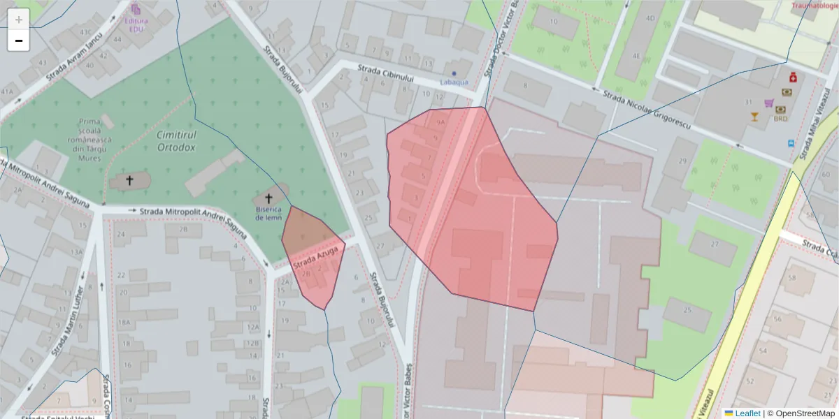 Hartă a codului poștal  și a codurilor poștale învecinate