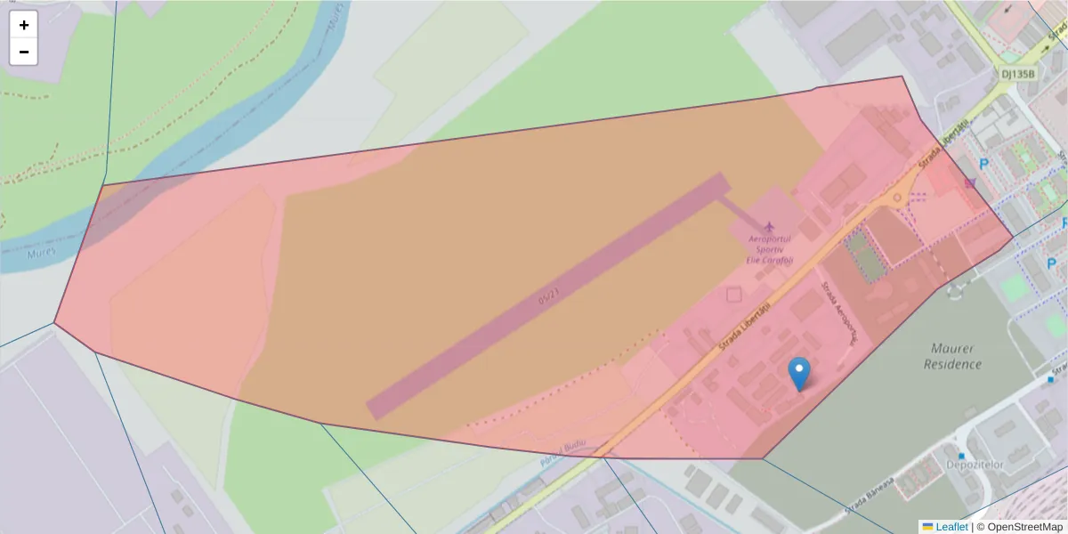 Hartă a codului poștal  și a codurilor poștale învecinate