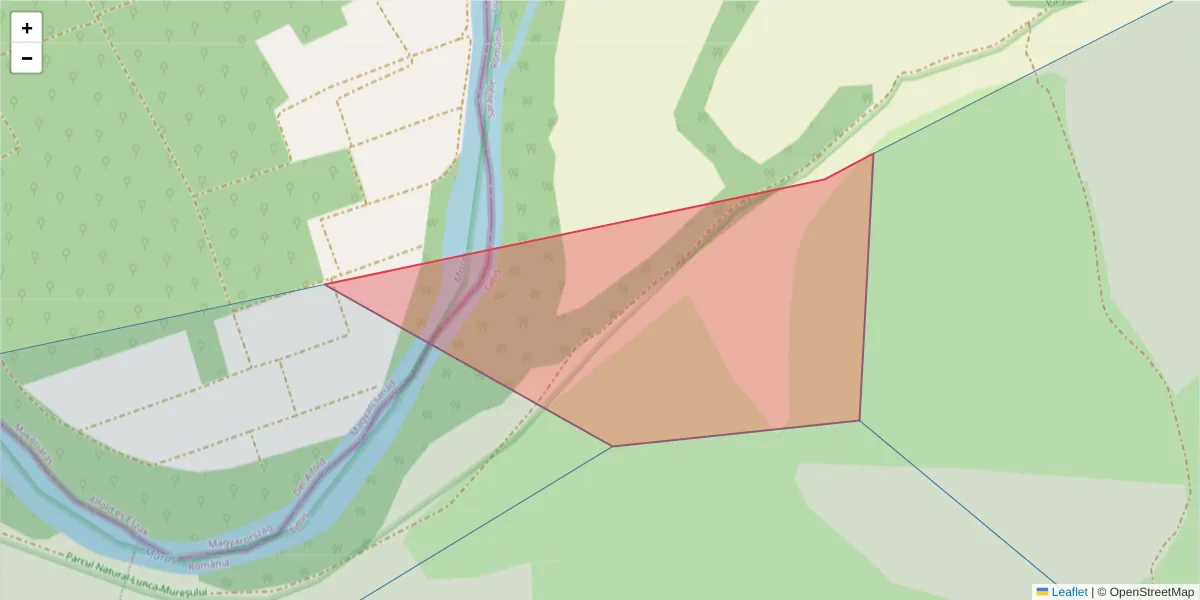 Hartă a codului poștal  și a codurilor poștale învecinate